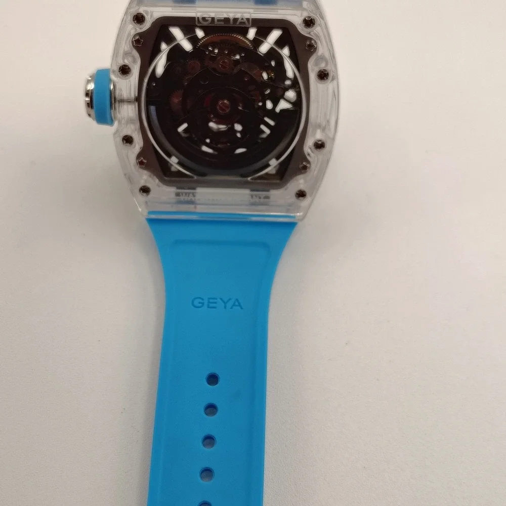2026 Geya G78190 Crystal Shell‎ Series 55mm Mens Automatic Watch Full Box Set
